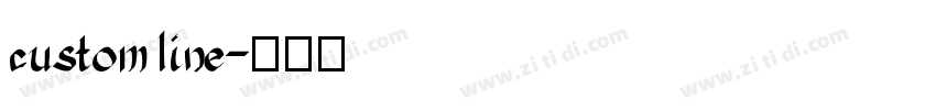 custom line字体转换